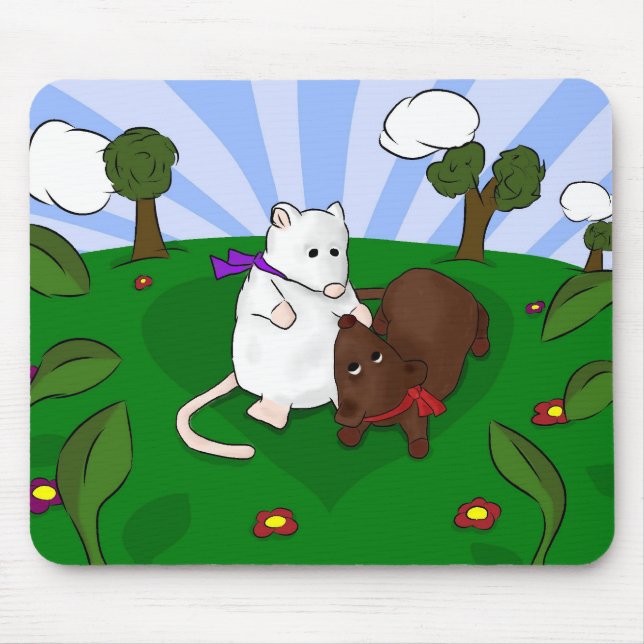 Mice in Love Mousepad (Vorne)
