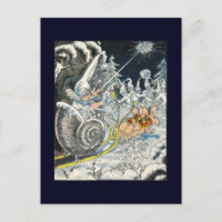 Mice Pulling Snail Muschel Sleigh