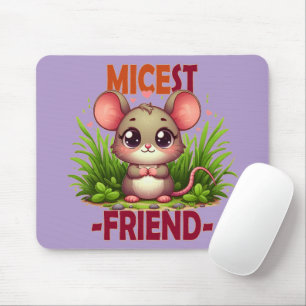 Micest Friend lustige Puppe Niedlich Baby Maus Car Mousepad