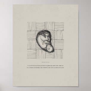 Mich in der Frau meiner Mutter gegossen - Psalm 13 Poster
