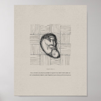 Mich in der Frau meiner Mutter gegossen - Psalm 13 Poster