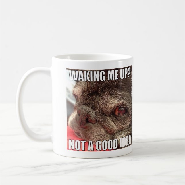 Mich oben wecken? Bumblesnot Tasse (Links)