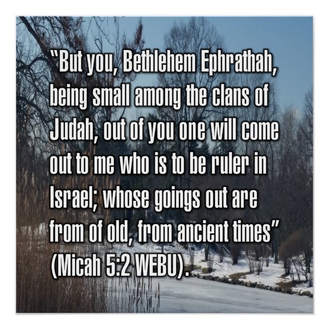 Micha 5:2 WEBU Poster (Vorderseite)