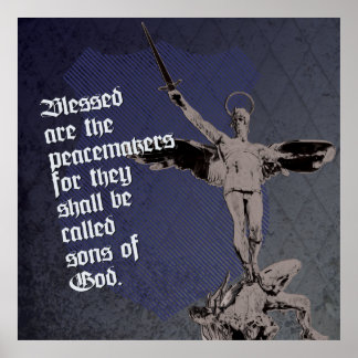 Michael Archangel Poster - Polizeischild