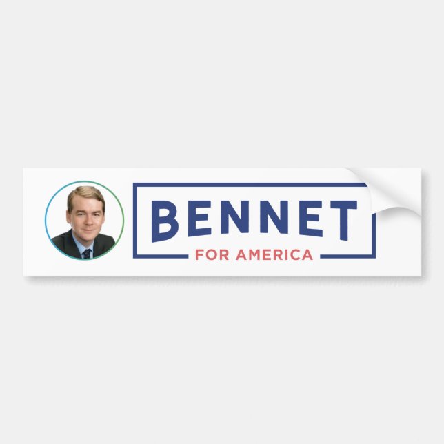 Michael Bennet für Präsident 2020 Autoaufkleber (Vorne)