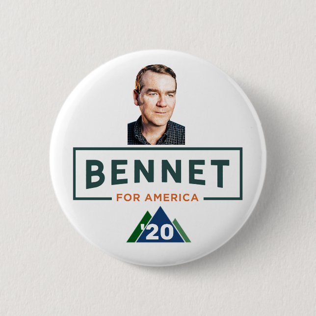 Michael Bennet für Präsidenten Button (Vorderseite)