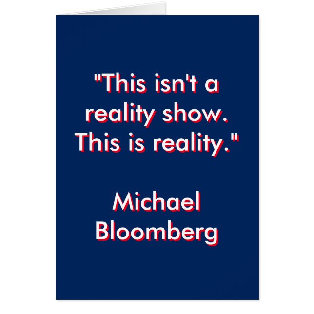 Michael Bloomberg 2016 (Vorne)