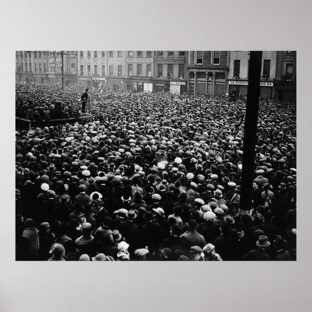 Michael Collins Free Staat Demonstration 1922 Poster (Vorne)