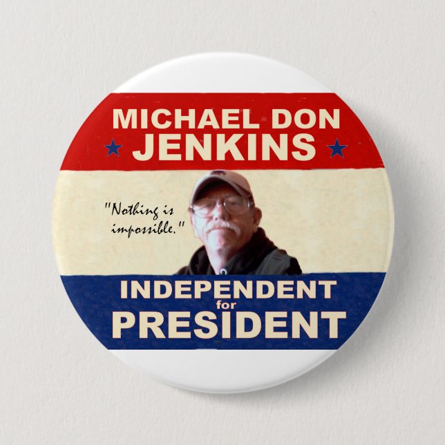 Michael Don Jenkins für Präsidenten 2012 Button (Vorderseite)