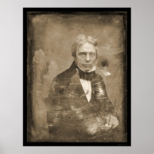 Michael Faraday Daguerreotype 1845 Poster (Vorne)