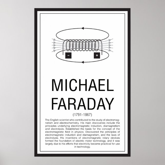 Michael Faraday Poster (Vorne)