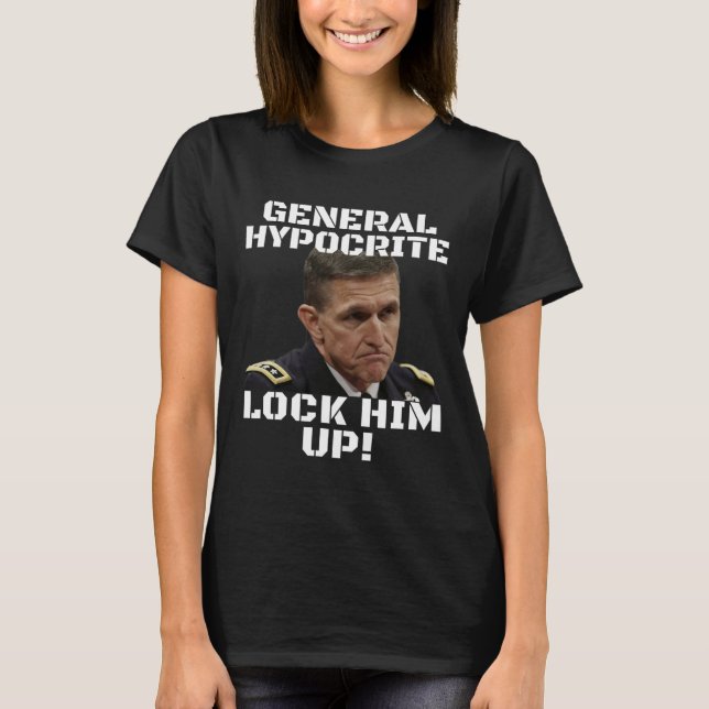 Michael Flynn schuldig Heuchler sperrt ihn ein Pol T-Shirt (Vorderseite)