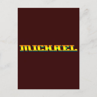 MICHAEL für Michael Postkarte