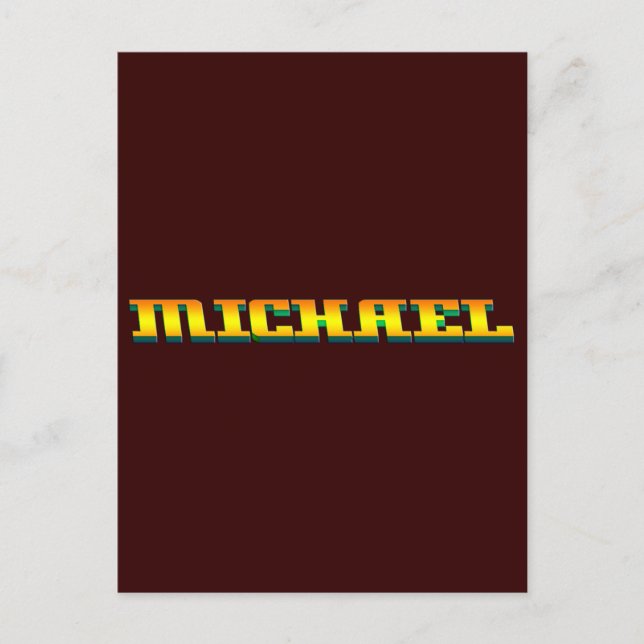 MICHAEL für Michael Postkarte (Vorderseite)