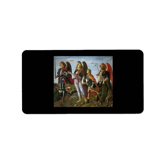 Michael, Gabriel, Raphael mit Tobias Adressaufkleber (Vorne)