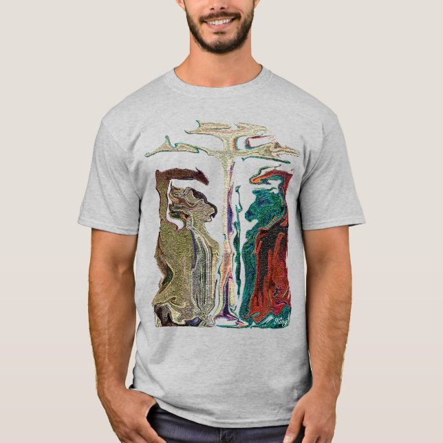 "Michael gegen Satan" durch Michael Crozz T-Shirt (Vorderseite)