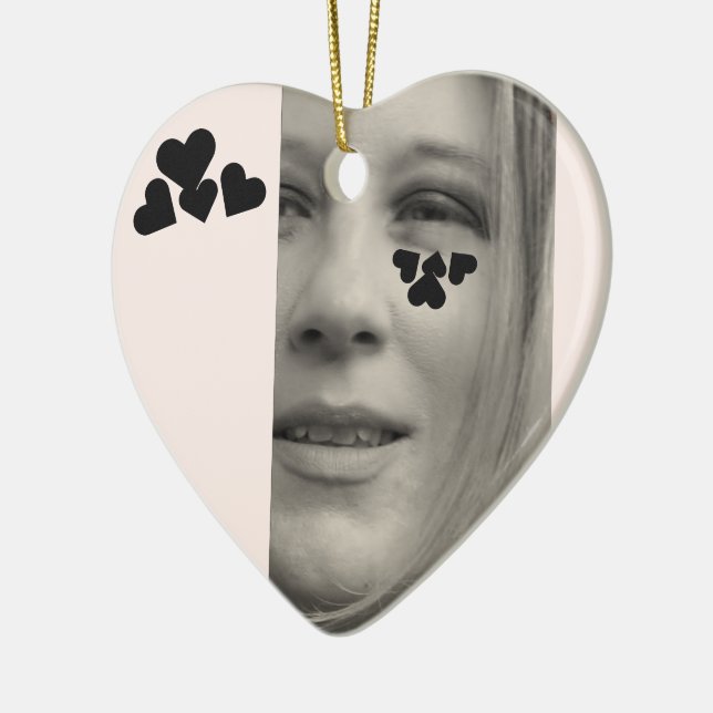 Michael Heart Keramik Ornament (Links)