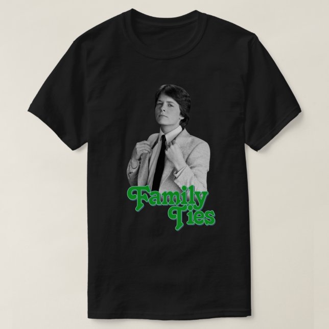 Michael J Fox - Family Krawatte Essential T - Shir T-Shirt (Design vorne)