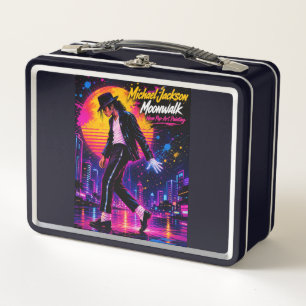 Michael Jackson Moonwalk King of Pop Retro-Tribut Metall Brotdose