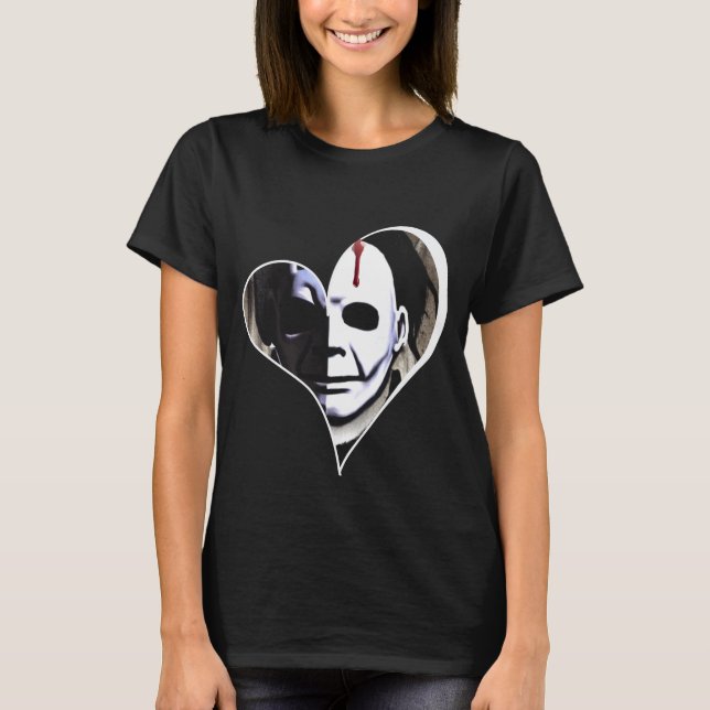 MICHAEL MYERS FRAME HEART VALENTINE DAY T-Shirt (Vorderseite)