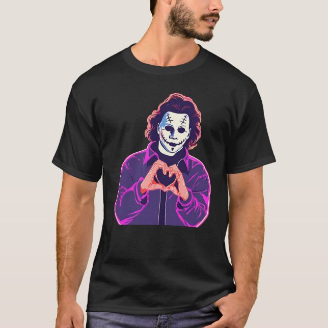 Michael Myers Heart Hands T - Shirt (Vorderseite)