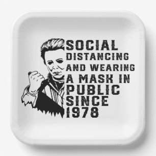 Michael Myers Social Distancing Pappteller
