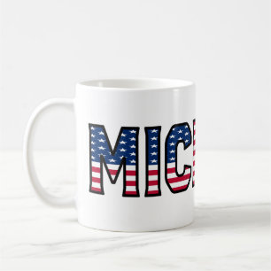 Michael Name Vorname USA styled Tasse Kaffeetasse