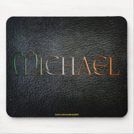 MICHAEL Personalisiert Lederlook Mousepad