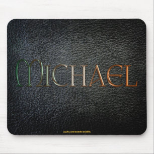 MICHAEL Personalisiert Lederlook Mousepad