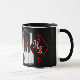Michael Rose Logo-Tasse mit Klaviertasten Tasse