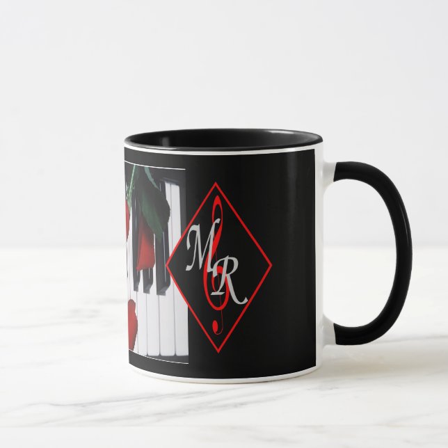 Michael Rose Logo-Tasse mit Klaviertasten Tasse (Rechts)