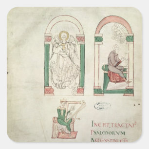 Michael, St. Augustine und St. David Quadratischer Aufkleber