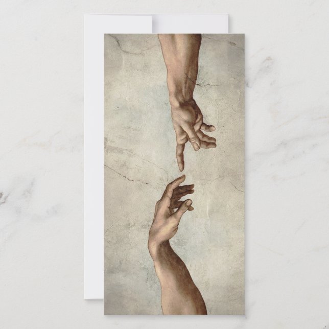 Michaelangelo gibt Schöpfung Adam God (Vorderseite)