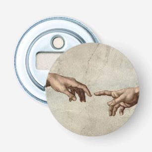 Michaelangelo gibt Schöpfung Adam God Flaschenöffner