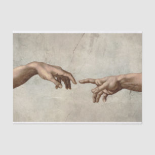 Michaelangelo gibt Schöpfung Adam God Seidenpapier