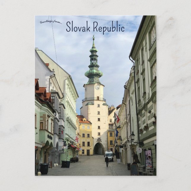 Michael's Gate Old Town Slowakische Republik Postkarte (Vorderseite)
