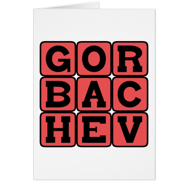 Michail Gorbatschow, russischer Führer (Vorne)