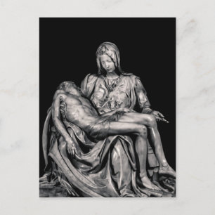 Michealangelo Masterpiece La Pieta Skulptur Postkarte