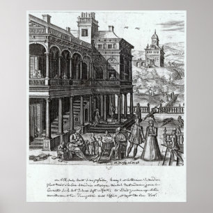 Michel de Nostradame wird konsultiert Poster