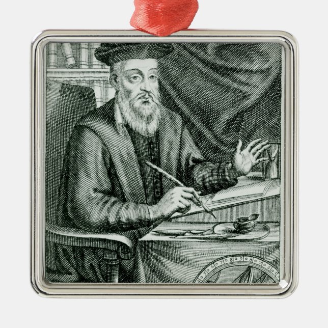 Michel de Nostredame Ornament Aus Metall (Vorne)