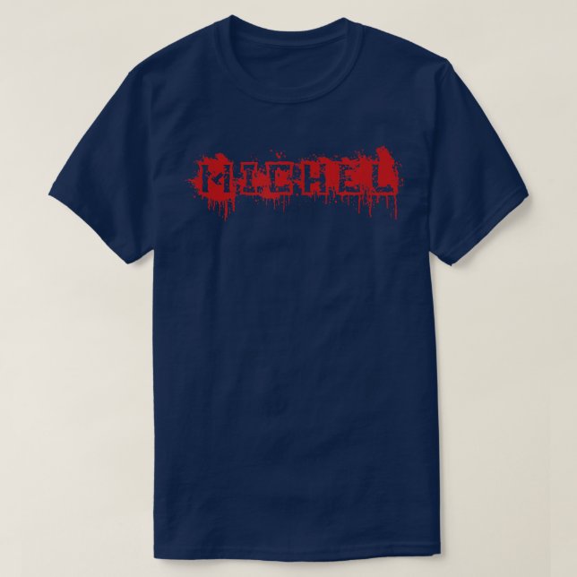 Michel  First Name Halloween Costume Personalized  T-Shirt (Design vorne)