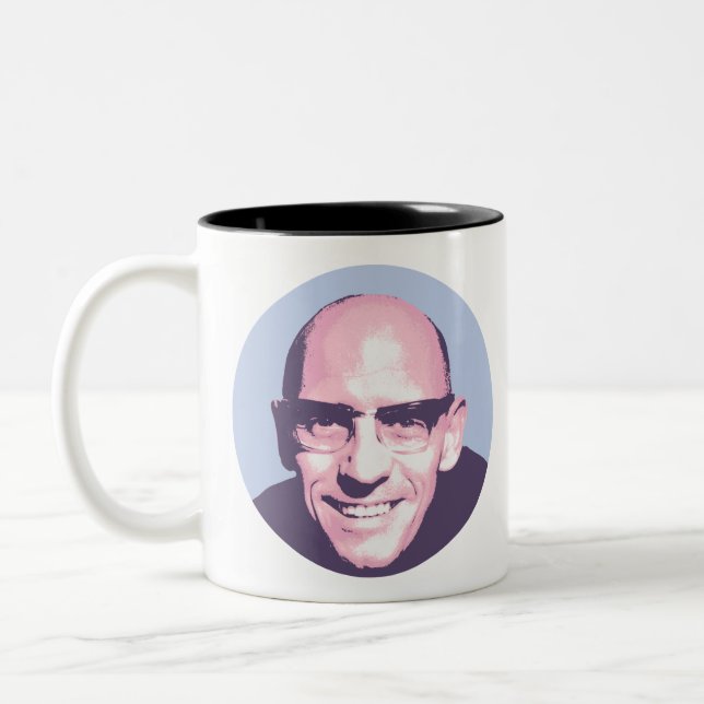 Michel Foucault Zweifarbige Tasse (Links)