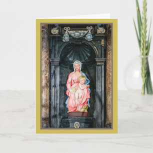 Michelangelo 1504 Madonna von Brügge Weihnachten Karte