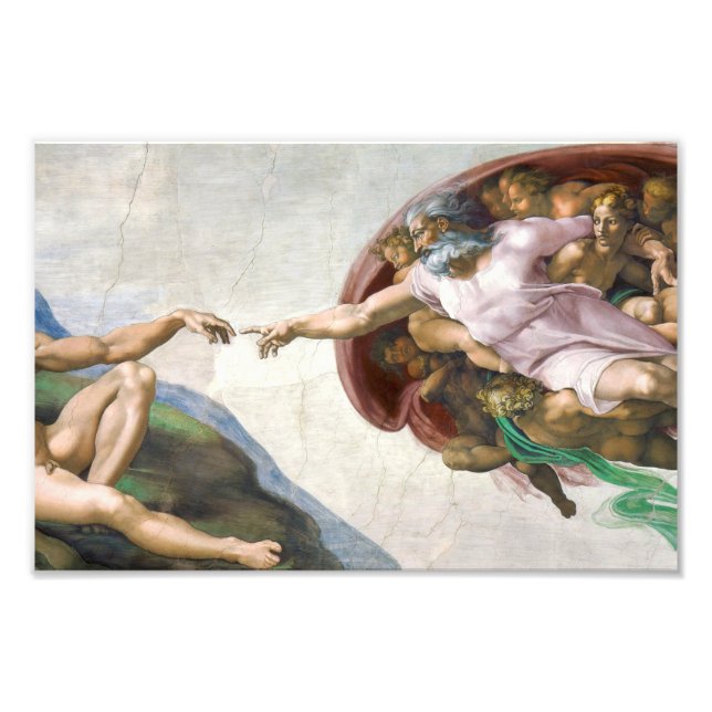 Michelangelo Buonarroti's The Creation of Adam (ci Fotodruck (Vorne)