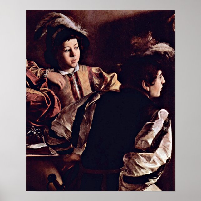 Michelangelo Caravaggio - Anruf von St. Matthew Poster (Vorne)