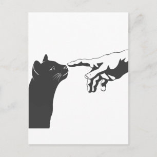 Michelangelo Cat - Farbe für Hintergrund auswählen Postkarte