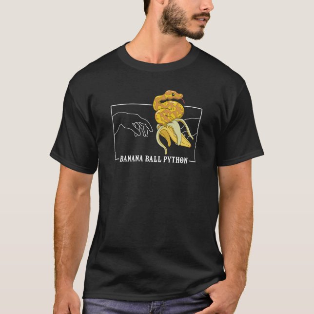 Michelangelo Creation of Adam Banana Ball Python S T-Shirt (Vorderseite)