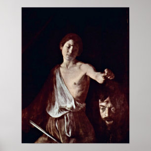 Michelangelo da Caravaggio - David und Goliath Poster