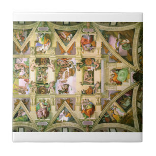 Michelangelo - Decke der Sixtinischen Kapelle Fliese