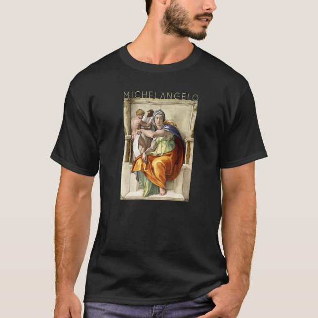 Michelangelo Delphic Sibyl Sibyl Sibiine Kapelle A T-Shirt (Vorderseite)